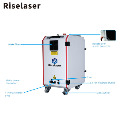 100W/200W Portable Laser Cleaning Machine Rust Paint Removal Laser Cleaner