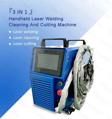 refroidissement par air 800W 1200W 1500W 2000W 3 en 1 petite machine de soudage au laser 35kg pour couper / nettoyer le métal