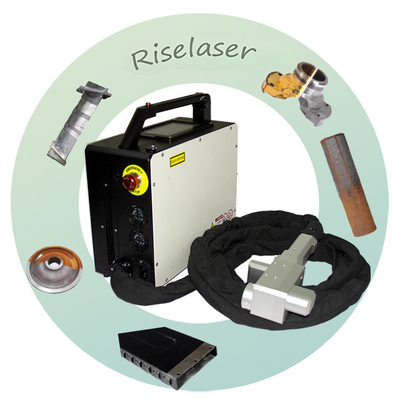 Décapant tenu dans la main portatif de laser de sac à dos 50w 100w avec la tête de nettoyage de laser de shimmy